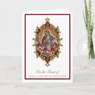 Religieuze Maagd Mary Guadalupe Spaanse feast Card Kaart