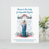 Religieuze maagd Mary Jesus Angels katholieke gebe (Staand voorkant)