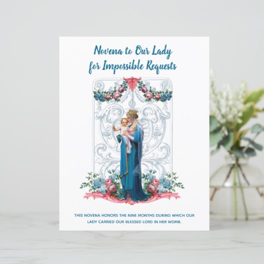 Religieuze maagd Mary Jesus Angels katholieke gebe (Staand voorkant)