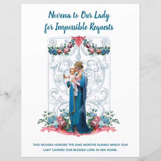 Religieuze maagd Mary Jesus Angels katholieke gebe (Voorkant)