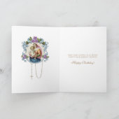 Religieuze  Maagd Mary Jesus Floral Kaart (Binnen)