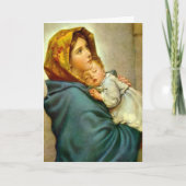 Religieuze Maagd Mary & Jesus Foto kerstmis Feestdagen Kaart (Voorkant)