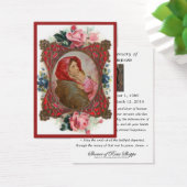 Religieuze maagd Mary Jesus Funeral Katholiek Visitekaartje (Bureau)