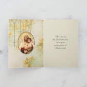 Religieuze Maagd Mary Jesus Katholieke  Kaart (Binnen)