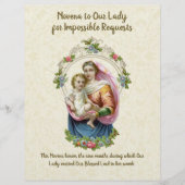 Religieuze maagd Mary  katholieke gebedsdroger (Voorkant)