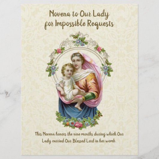 Religieuze maagd Mary  katholieke gebedsdroger (Voorkant)