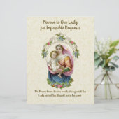 Religieuze maagd Mary  katholieke gebedsdroger (Staand voorkant)