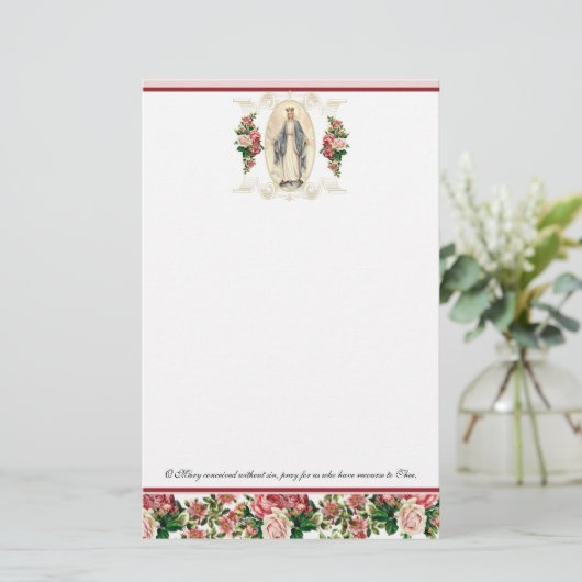 Religieuze maagd Mary  katholieke gebedsdroger (Staand voorkant)