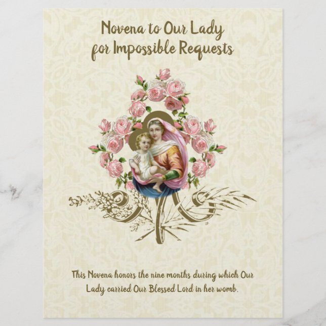 Religieuze maagd Mary  katholieke gebedsdroger (Voorkant)