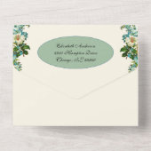 Religieuze Maagd Mary Lourdes Birthday All In One Uitnodiging (Achterkant)