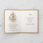 Religieuze Maagd Mary Lourdes St. Bernadette Kaart (Binnen)