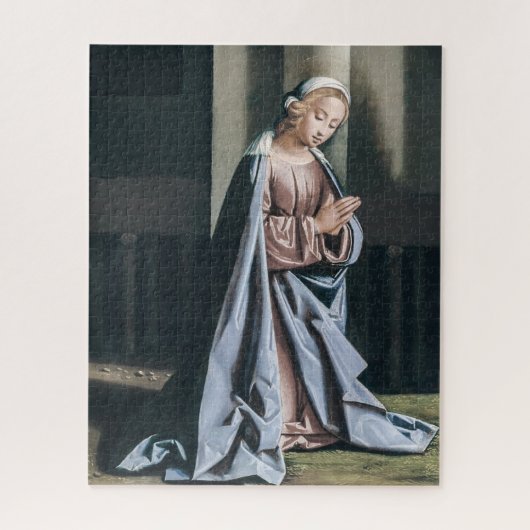 Religieuze maagd Mary Madonna Artwork Jigzaag Puzz Legpuzzel (Verticaal)