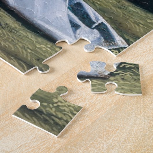 Religieuze maagd Mary Madonna Artwork Jigzaag Puzz Legpuzzel (Zijkant)