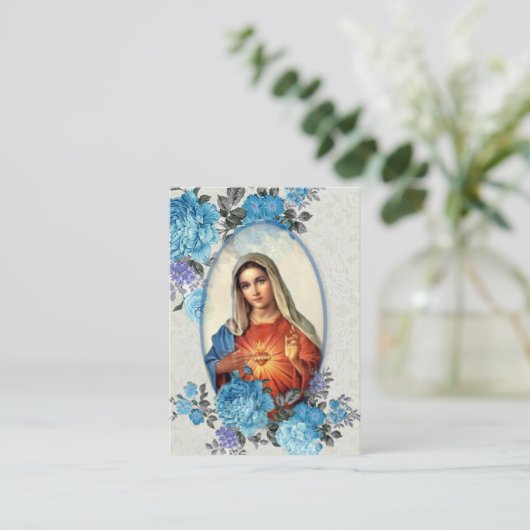 Religieuze Maagd Mary Memorare Prayer Heilige Kaar Visitekaartje (Staand voorkant)