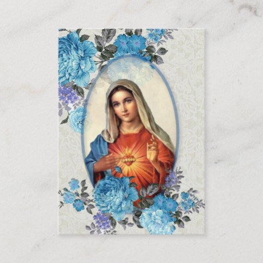 Religieuze Maagd Mary Memorare Prayer Heilige Kaar Visitekaartje (Voorkant)