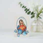 Religieuze Maagd Mary Memorare Prayer Heilige Kaar Visitekaartje (Staand voorkant)