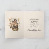 Religieuze Maagd Mary Moederdag Holiday Feestdagen Kaart (Binnen)
