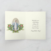  Religieuze Maagd Mary Moederdag Holiday Feestdagen Kaart (Binnen)