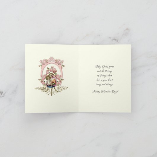  Religieuze Maagd Mary Moederdag Holiday Feestdagen Kaart (Binnen)