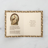 Religieuze maagd Mary monteert Carmel Jesus Prayer Kaart (Binnen)