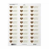 Religieuze Maagd Mary Mount Carmel Heart Etiket (Full Sheet)