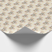 Religieuze Maagd Mary Pink Roses  Cadeaupapier (Hoek)