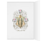  Religieuze Maagd Mary Prayer Pink Roses (Binnen (Links))