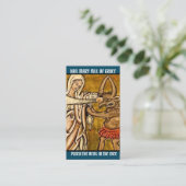 Religieuze maagd Mary Prayer Punch Devil Plaatskaartje (Staand voorkant)