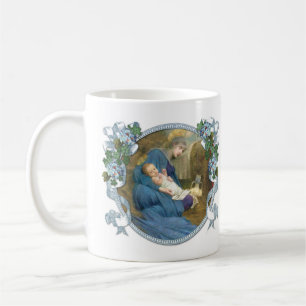 Religieuze maagd Mary Sleeping Baby Jesus Koffiemok