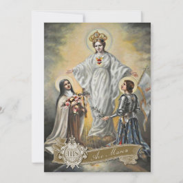 Religieuze Maagd Mary St. Therese Joan of Arc  Kaart