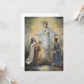 Religieuze Maagd Mary St. Therese Joan of Arc  Kaart (Voorkant / Achterkant in situ)