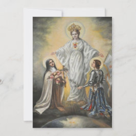 Religieuze Maagd Mary St. Therese Joan of Arc Kaart