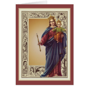 Religieuze Maagd Moeder Mary Katholieke Vintage