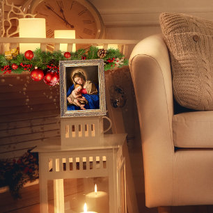 Religieuze Madonna en kind Traditionele Kerstmis Poster