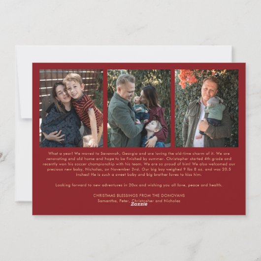 Religieuze Madonna en kindfoto Katholieke Kerstmis Feestdagenkaart (Achterkant)