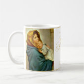 Religieuze Madonna en kindkatholieke kerstcadeautj Koffiemok (Links)