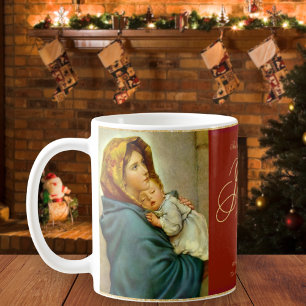 Religieuze Madonna en kindkatholieke kerstcadeautj Koffiemok