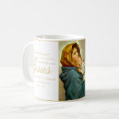 Religieuze Madonna en kindkatholieke kerstcadeautj Koffiemok (Voorkant links)