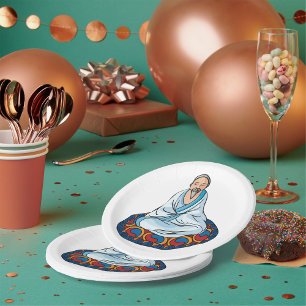 Religieuze Man-Borden op papier Papieren Bordje