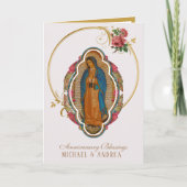 Religieuze Maria Guadalupe-Jubileum Kaart (Voorkant)