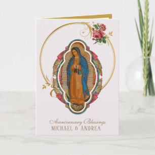 Religieuze Maria Guadalupe-Jubileum Kaart