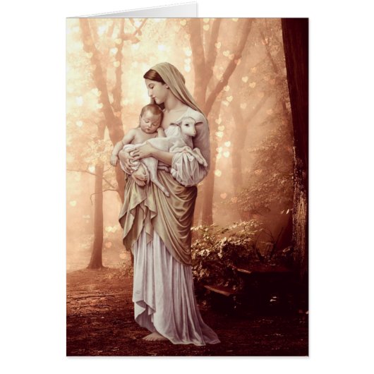 Religieuze Mary Jesus Good Shepherd Katholiek (Voorkant)