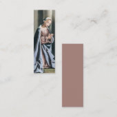 Religieuze Mary Pastel Art Bladwijzer Card Mini Visitekaartje (Voorkant / Achterkant)