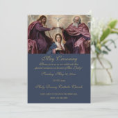 Religieuze May Crowning Mary Moederdag Kaart (Staand voorkant)