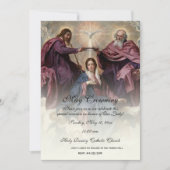 Religieuze May Crowning Mary Moederdag Kaart (Voorkant)