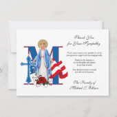 Religieuze militaire Kaart van de begrafenis (Voorkant)