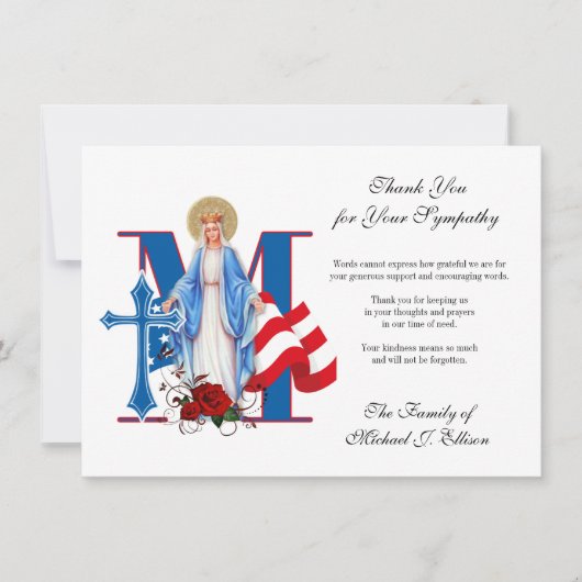 Religieuze militaire Kaart van de begrafenis (Voorkant)