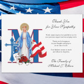 Religieuze militaire Kaart van de begrafenis