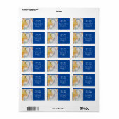 Religieuze moderne kerst Madonna en kind Etiket (Full Sheet)