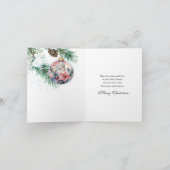 Religieuze Moeder Maria Jezus Aquarel Kerst  Feestdagen Kaart (Binnen)